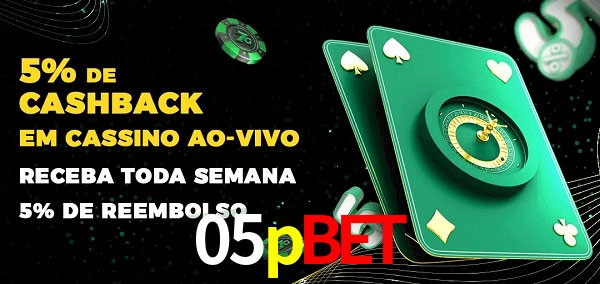 Promoções do cassino ao Vivo 05pbet